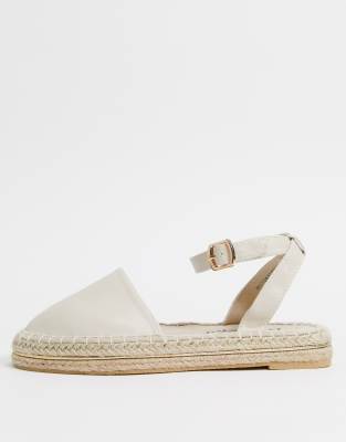 New Look 2 part espadrille flat shoes 