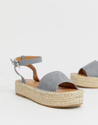 new look flatform espadrille sandals