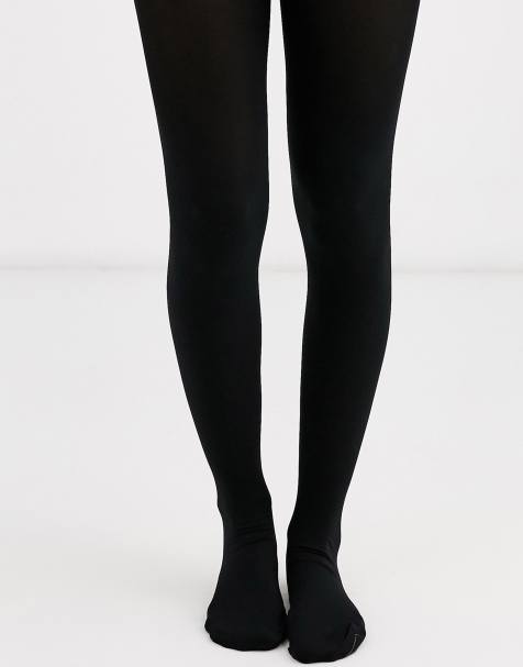 New Look – 2er-Pack hochwertige Strumpfhosen in Schwarz, 120 Denier