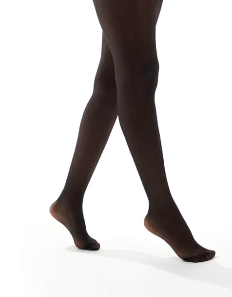 New Look 3 pack 15 denier sheer matt tights in black - view 1