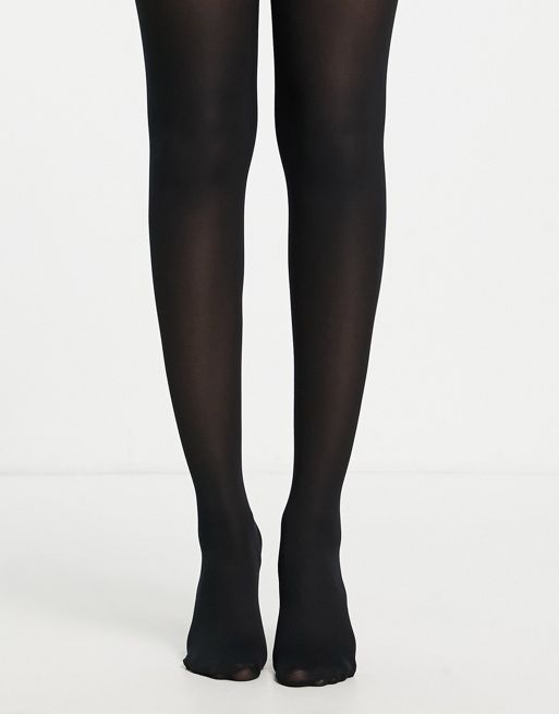 Buy Black 40 Denier Opaque Tights 3 Pack L, Tights