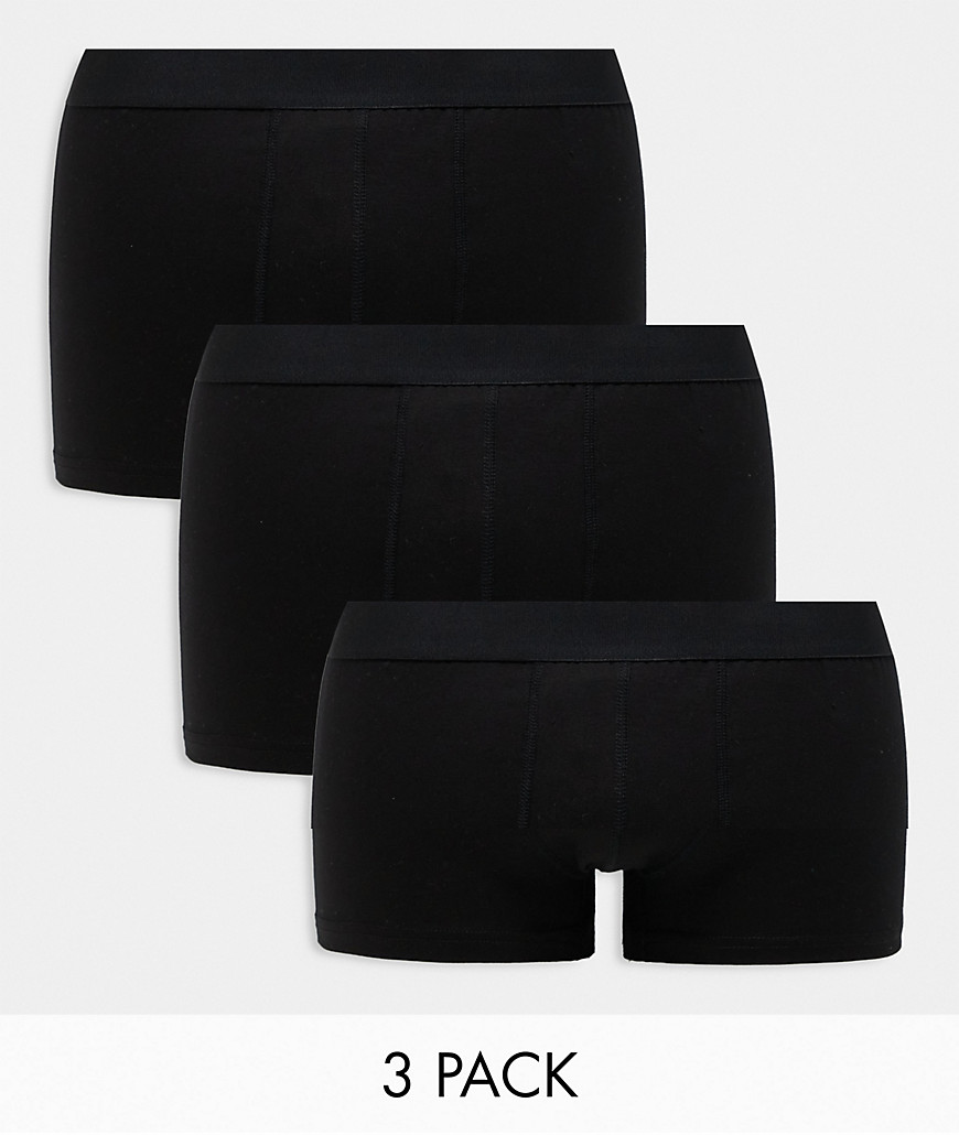 New Look 3 pack boxer in black