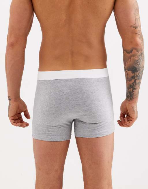 New Look 3 pack trunks in grey, 2 of 4