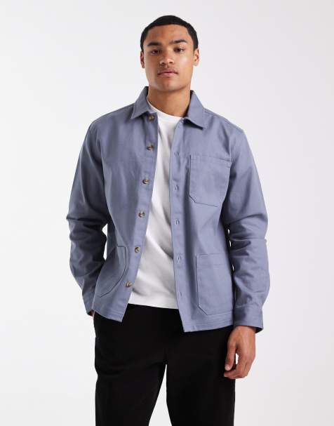 New Look 3 pocket jacket in grey blue - view 1