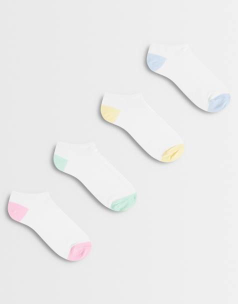 New Look 4 pack trainer socks in multicolour - view 1