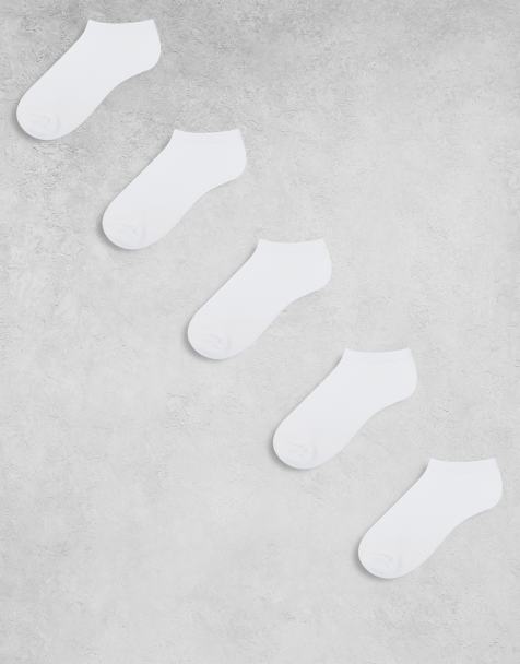 New Look 5 pack sneaker socks in white - view 1