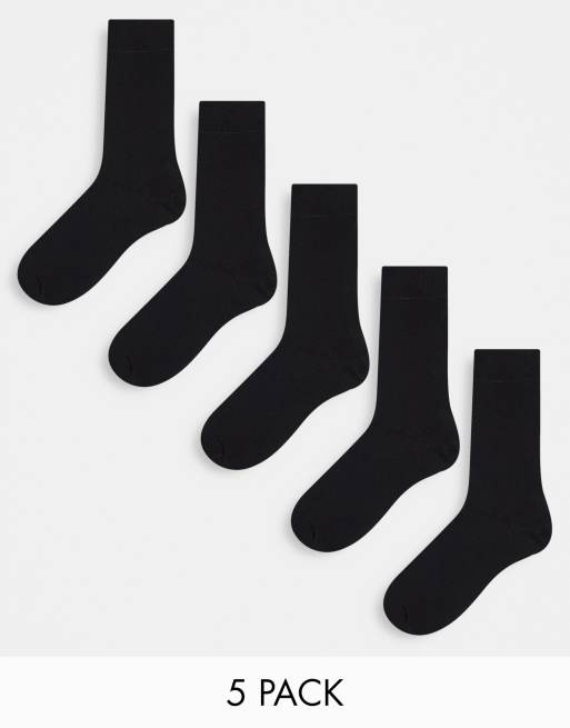 New Look 5 pack socks in black | ASOS