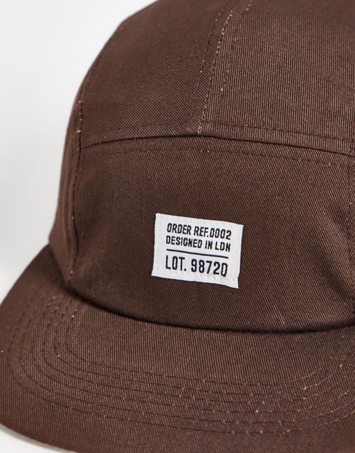 Market Arc 5 Panel Hat in Brown