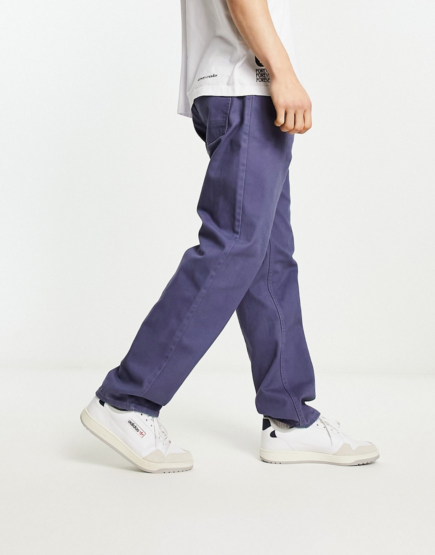 5 pocket straight pants in blue