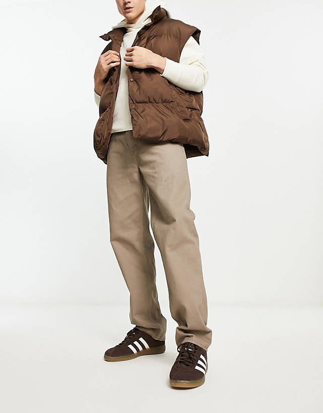New Look - 5 pocket straight trousers in brown
