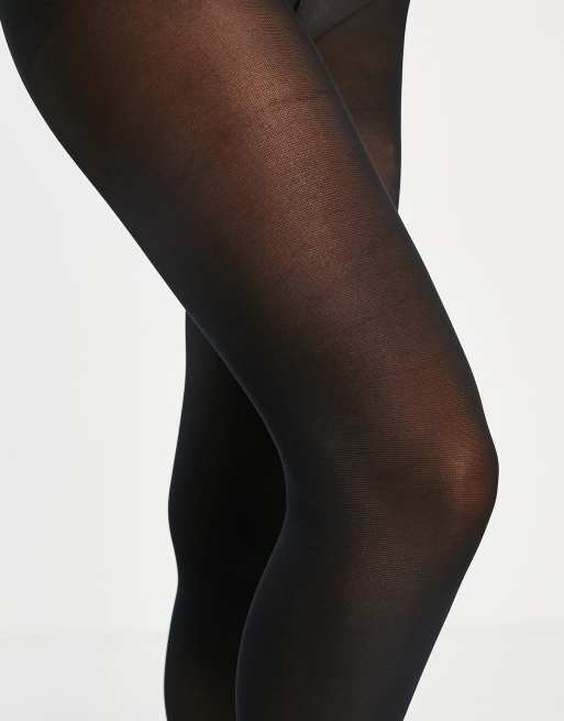 New Look – 5er-Pack schwarze, blickdichte Strumpfhosen, 70 Denier, 3 von 4