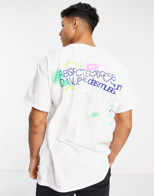 New Look – Abstract Dance – Vit t-shirt med tryck