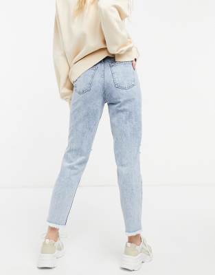 acid wash light blue jeans