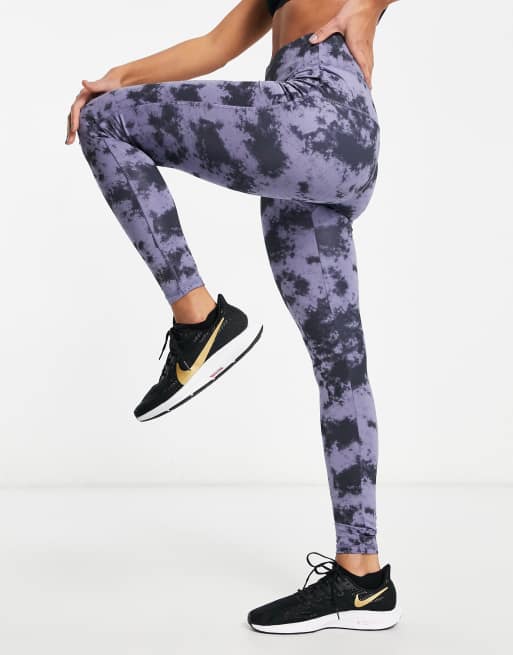 New Look active tie dye leggings in blue