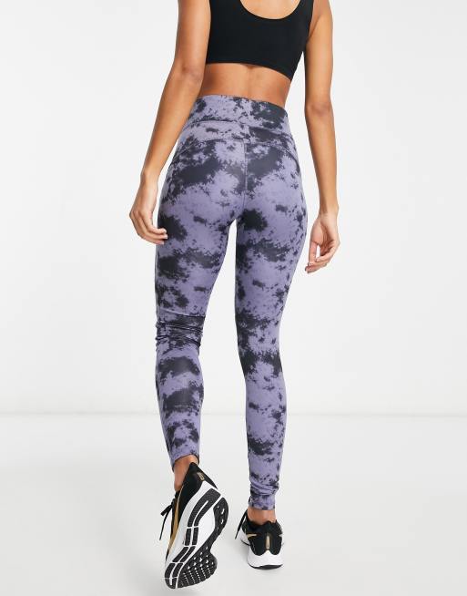 ASOS DESIGN legging in blue tie dye print