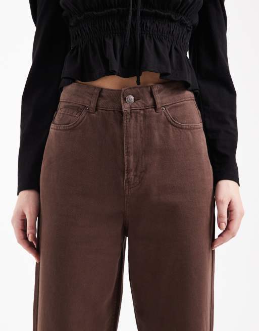 New Look - Adalae - Brune jeans med vide ben, 5 af 5