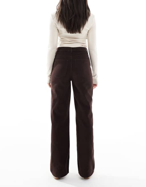 New Look - Adalae - Jeans a fondo ampio marroni, 3 di 5