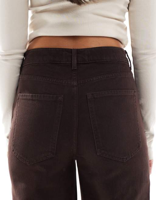 New Look - Adalae - Jeans a fondo ampio marroni, 4 di 5