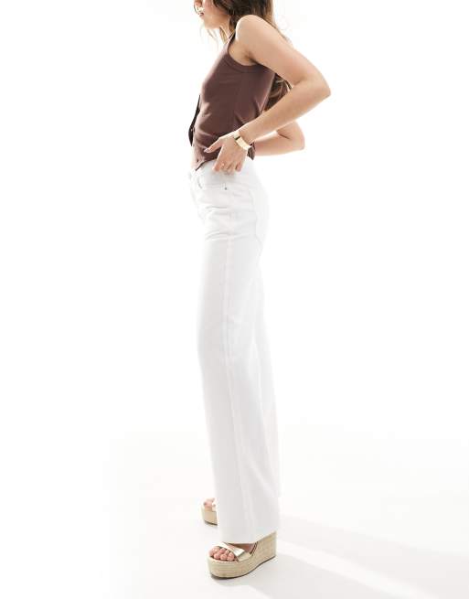 New Look - Adalae - Jeans met wijde pijpen in wit, 3 van 5