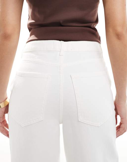New Look - Adalae - Jeans met wijde pijpen in wit, 4 van 5