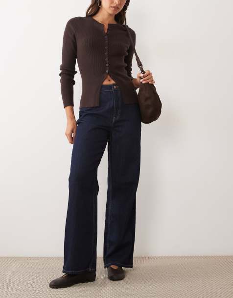 New Look Adalae wide leg jean in indigo - view 1