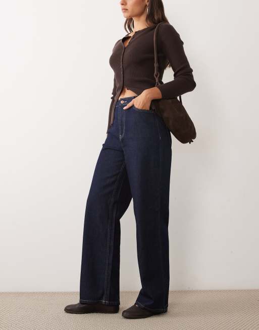 New Look Adalae wide leg jean in indigo, 3 of 5