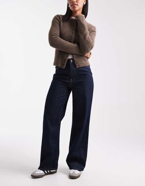 New Look Adalae wide leg jean in navy - view 1