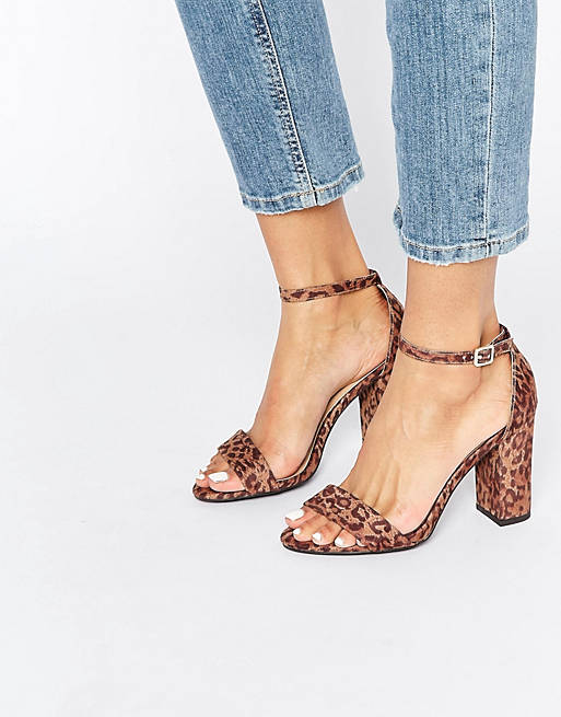 New Look Animal Barely There Heeled Sandal