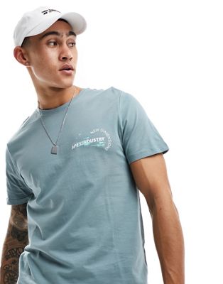 New Look apex industry t-shirt in teal