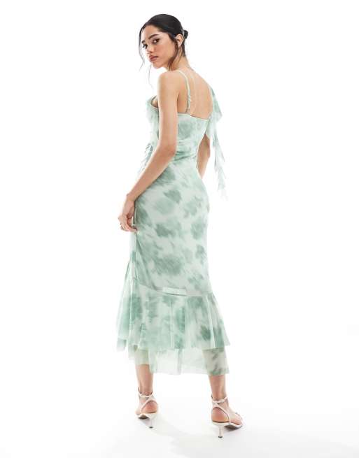 new look asymmetric dress ASYMMETRIC RUCHED JERSEY MAXI DRESS IN ORANGE-BELLA GALVAN main image 0