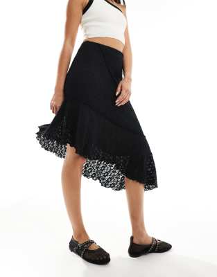 Slave 4 U Lace Up Asymmetric Skirt Set