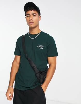 New Look athletics t-shirt in dark green - ASOS Price Checker