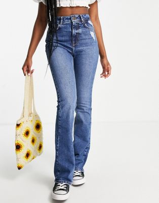 New Look authentic flare jean in blue
