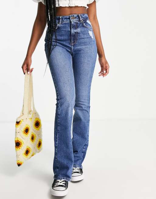 New Look authentic flare jeans in blue