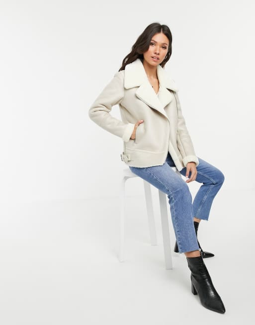 New look cream clearance jacket