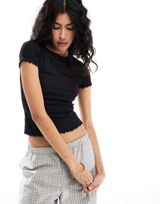 New Look – Babylock – Schwarzes T-Shirt 