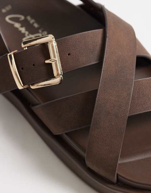 New Look backstrap sandal in brown, 4 of 4