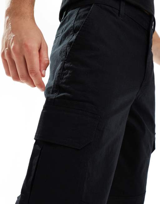 New Look baggy cargo trousers in black, 4 of 5