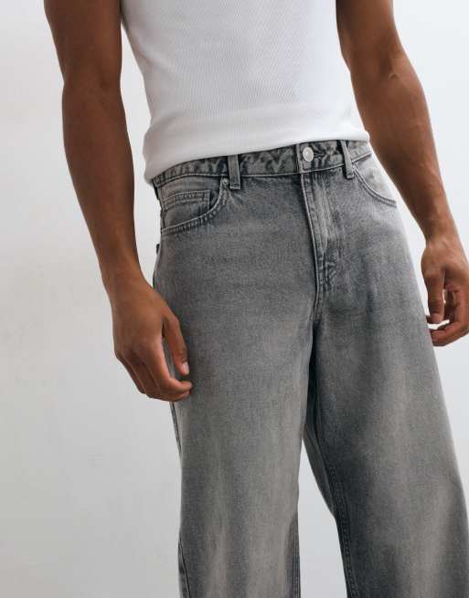 New Look baggy fit jeans in grijs, 4 van 5
