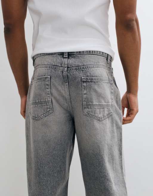 New Look baggy fit jeans in grijs, 5 van 5