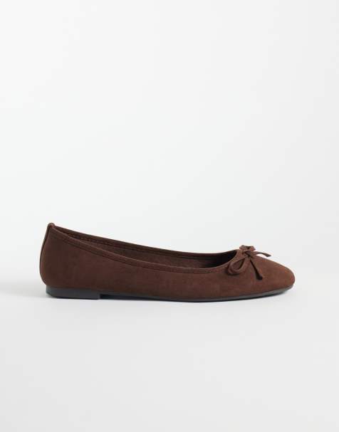 New Look ballerina i suedette i brun - view 1