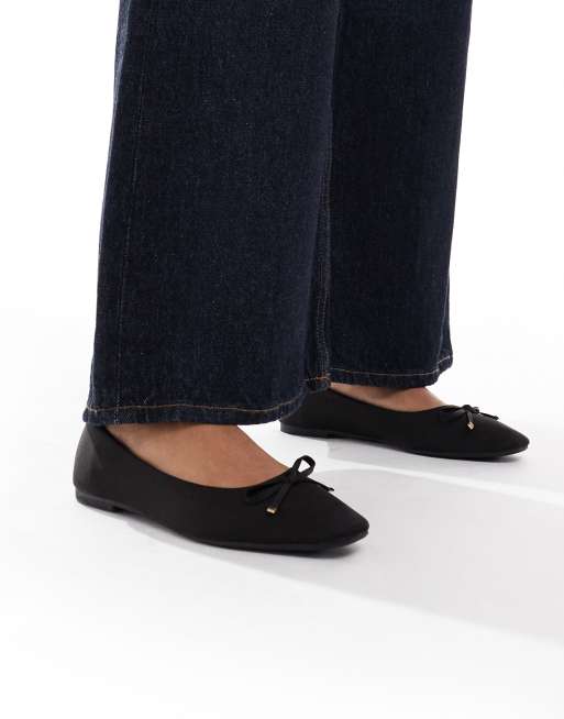 New Look - Ballerina's met strik in zwart, 2 van 4
