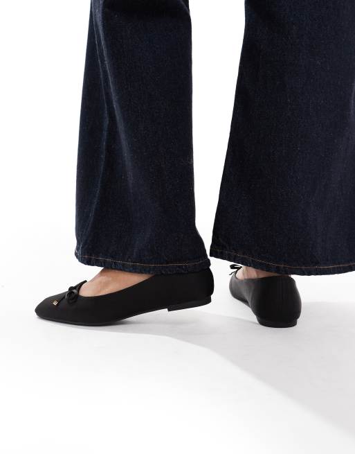 New Look - Ballerina's met strik in zwart, 4 van 4