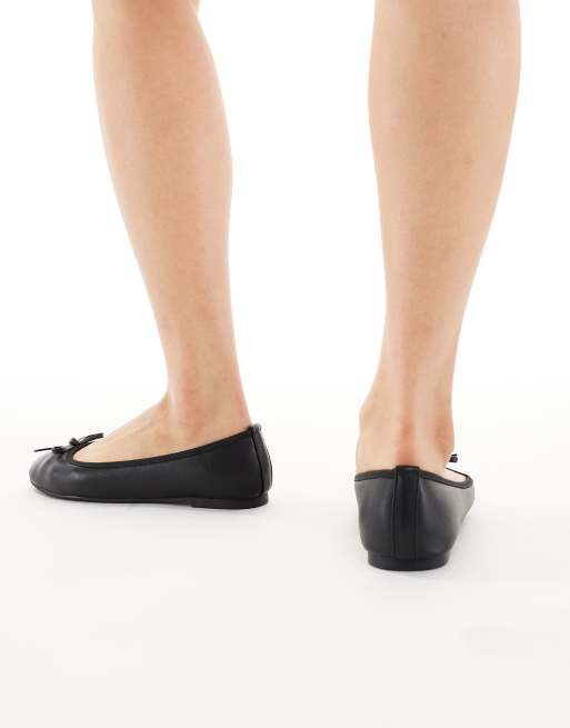 New Look - Ballerina's van imitatieleer in zwart, 3 van 4