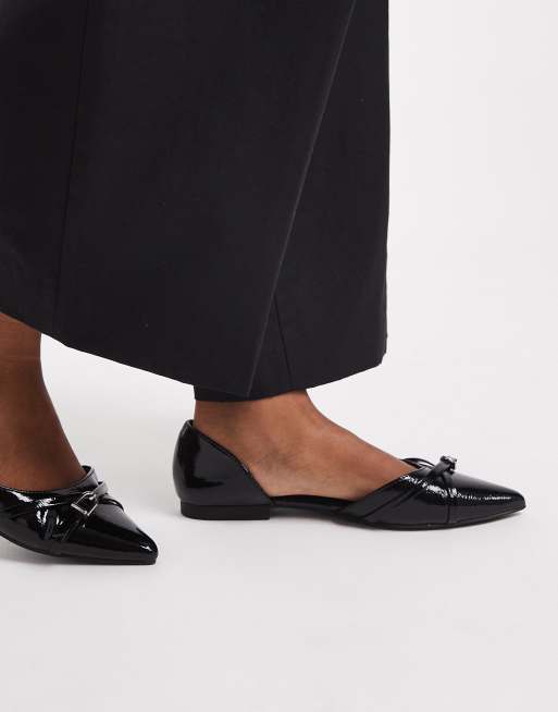 New Look - Ballerine a punta nere con fibbia, 3 di 4