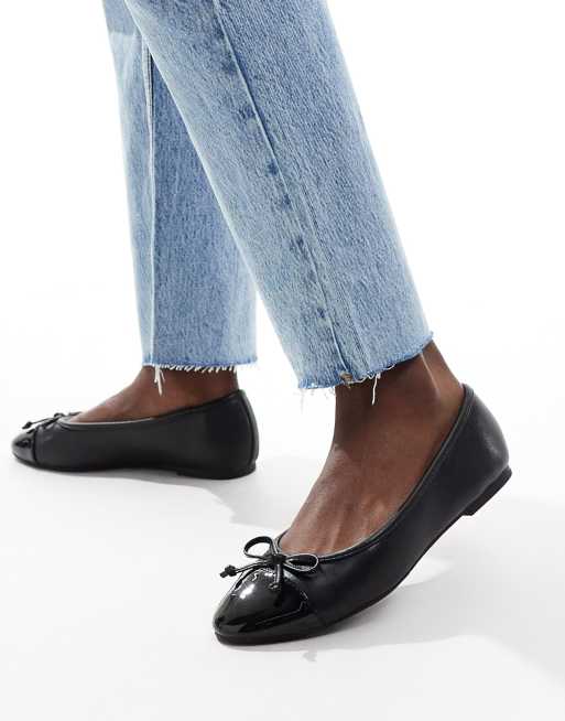New Look - Ballerine nere con dettaglio in punta
