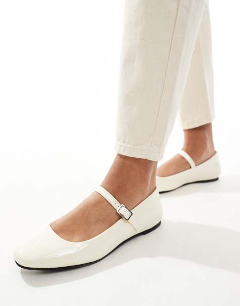 New Look - Ballerines plates style babies - Crème - view 1
