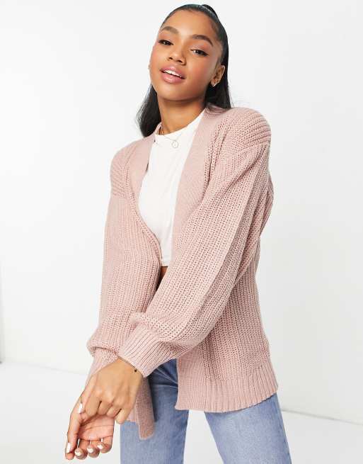 New look shop pink cardigan