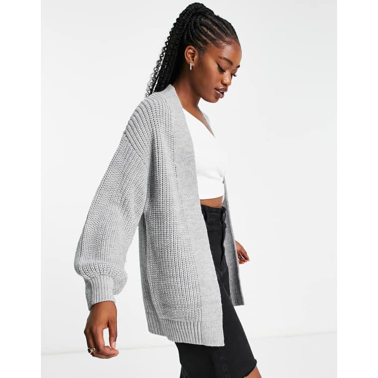 Grey balloon 2025 sleeve cardigan