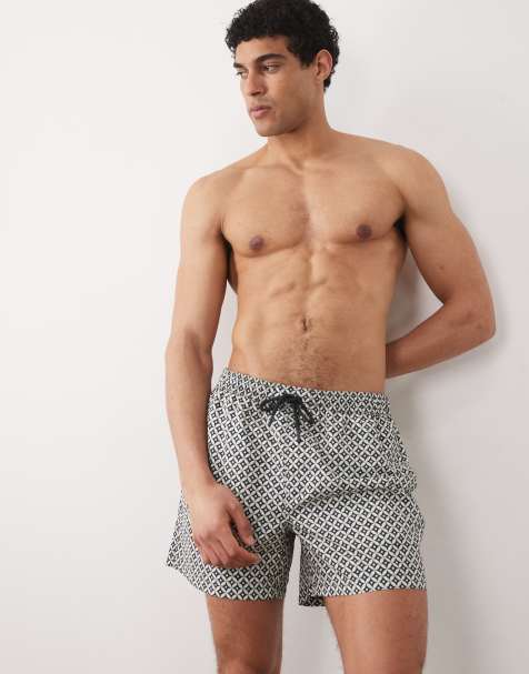 New Look bandana print swim shorts in blue - view 1